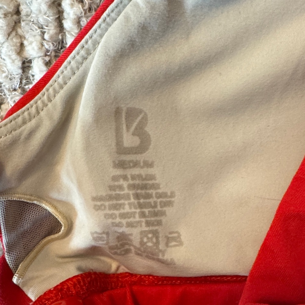 Red BuffBunny Sports Bra Top - Picture 3 of 4